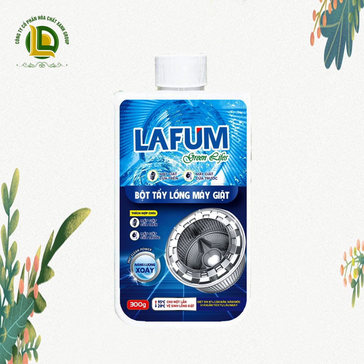 Tẩy lồng máy giặt dạng bột 300gr