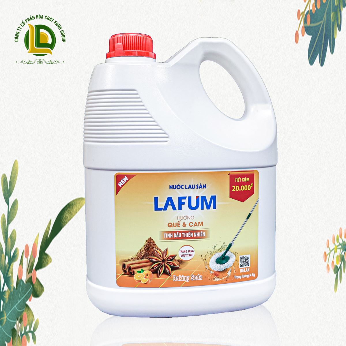 Nước lau Sàn Quế 4L
