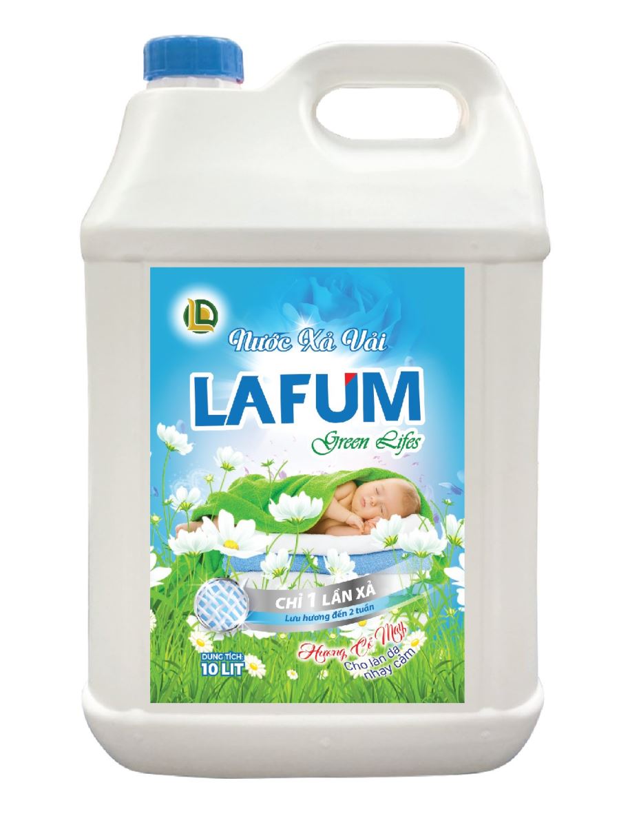 Nước Xả vải hương Cỏ May 10.1 lít