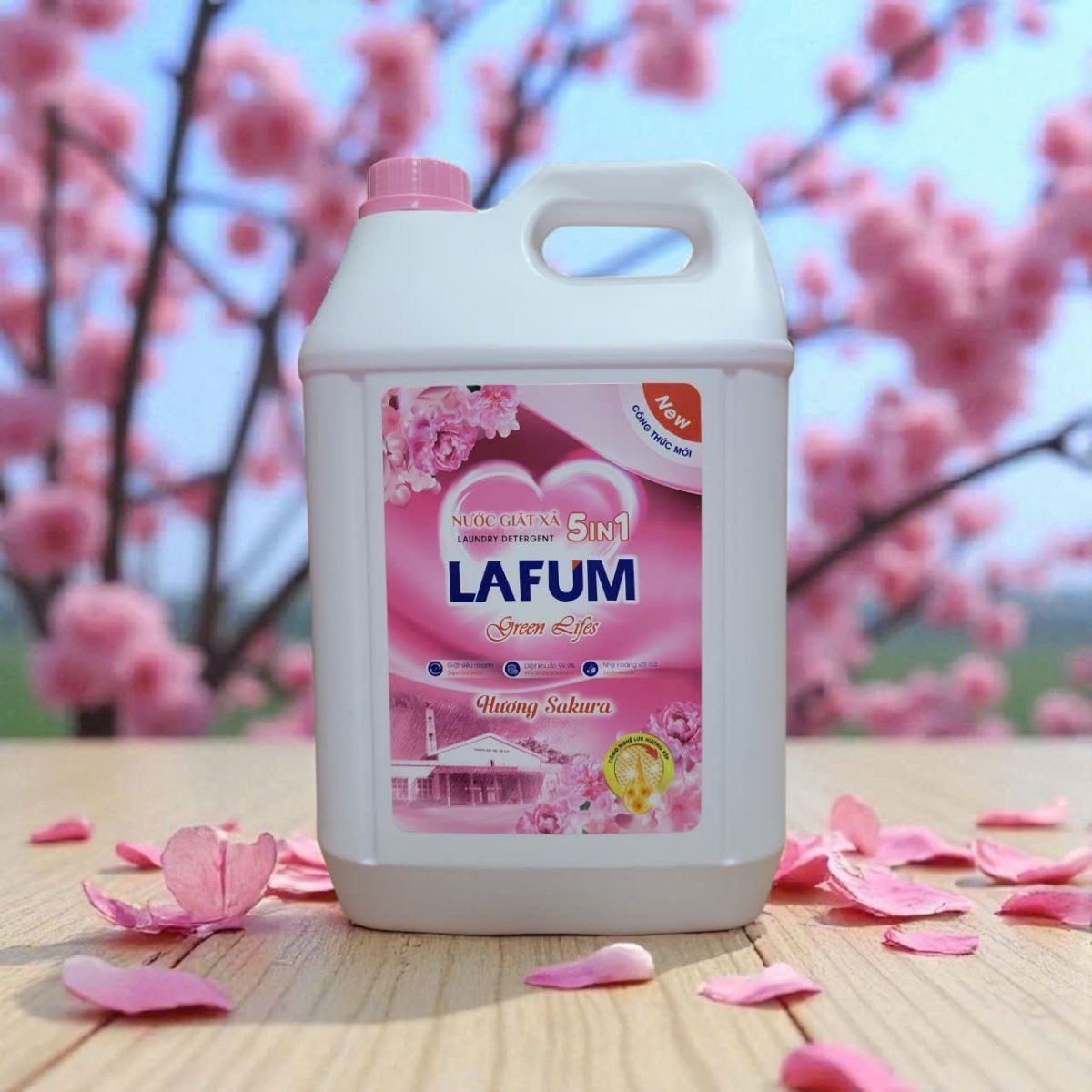 Nước giặt cao cấp hương Sakura 10 lít